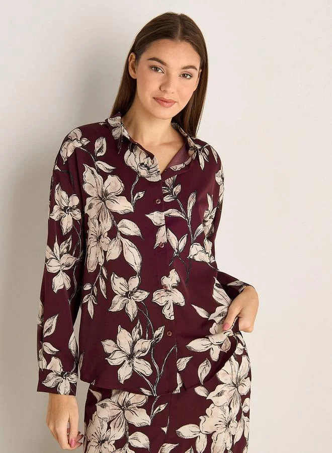 Splash FAV Pyjama Set Button-Down Shirt & Trousers